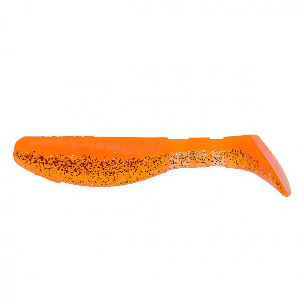 Виброхвост Helios Chubby 3,55"/9 см, цвет Orange & Sparkles 5 шт HS-4-022 , 